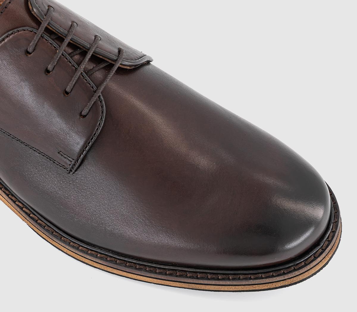 OFFICECortado Lace Up Derby ShoesBrown Leather