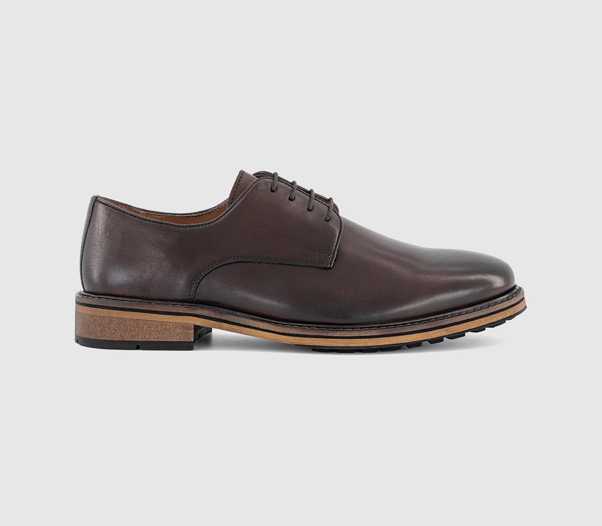 OFFICECortado Lace Up Derby ShoesBrown Leather