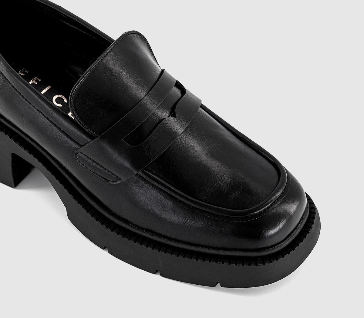 OFFICEMabel Chunky Heeled Loafer ShoesBlack