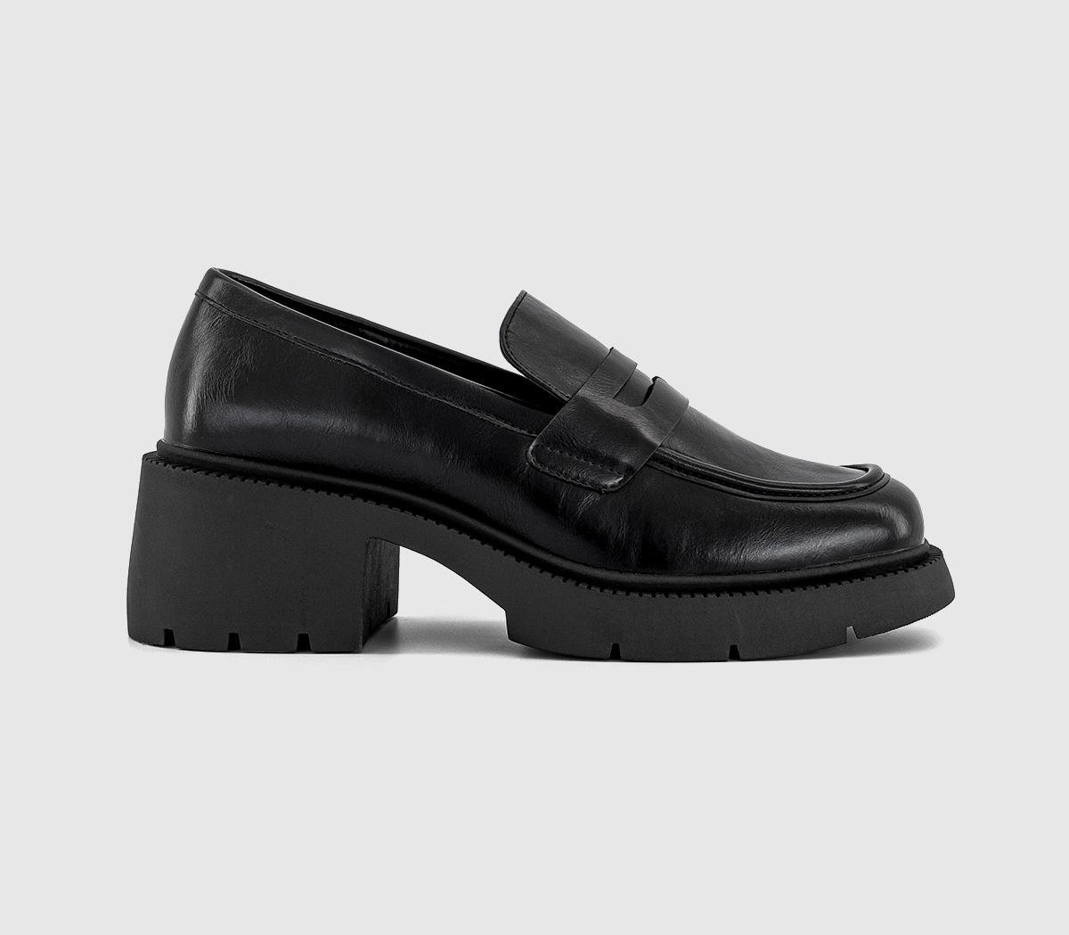 OFFICEMabel Chunky Heeled Loafer ShoesBlack