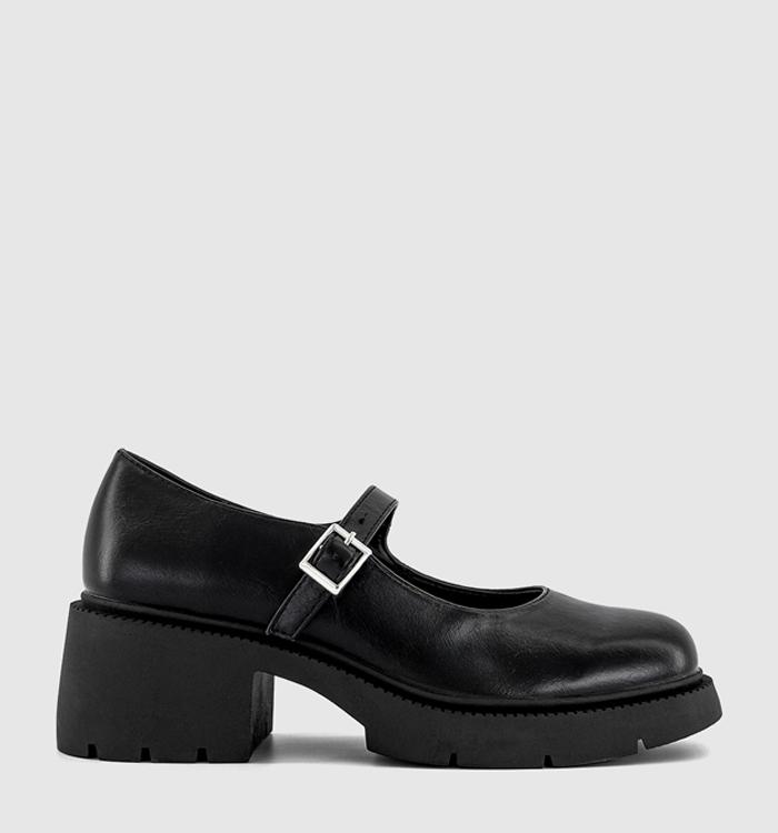 OFFICE Margot Chunky Heeled Mary Jane Shoes Black