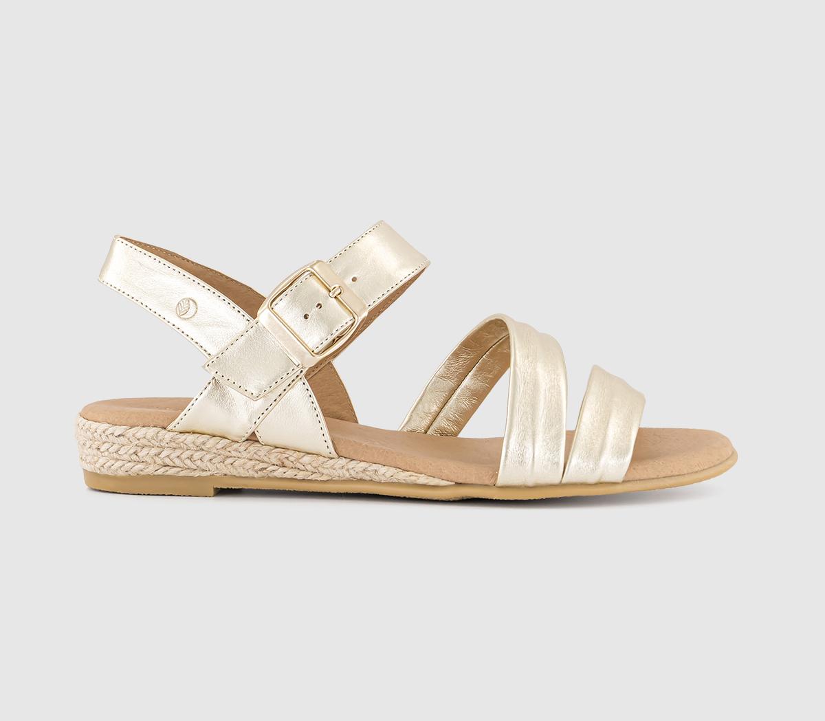EARTHADDICTPeony Multi Strap Sandals EARTHADDICTPeony Multi Strap SandalsGold Leather