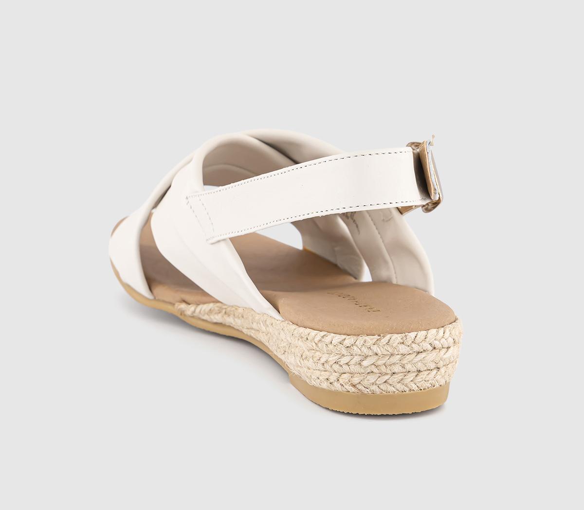 EARTHADDICTTulip Cross Over Sandals EARTHADDICTTulip Cross Over SandalsWhite Leather