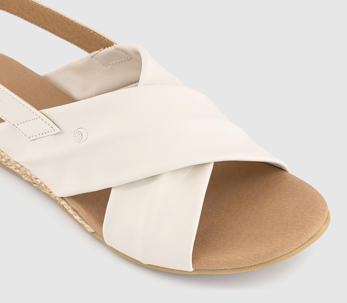 EARTHADDICTTulip Cross Over Sandals EARTHADDICTTulip Cross Over SandalsWhite Leather