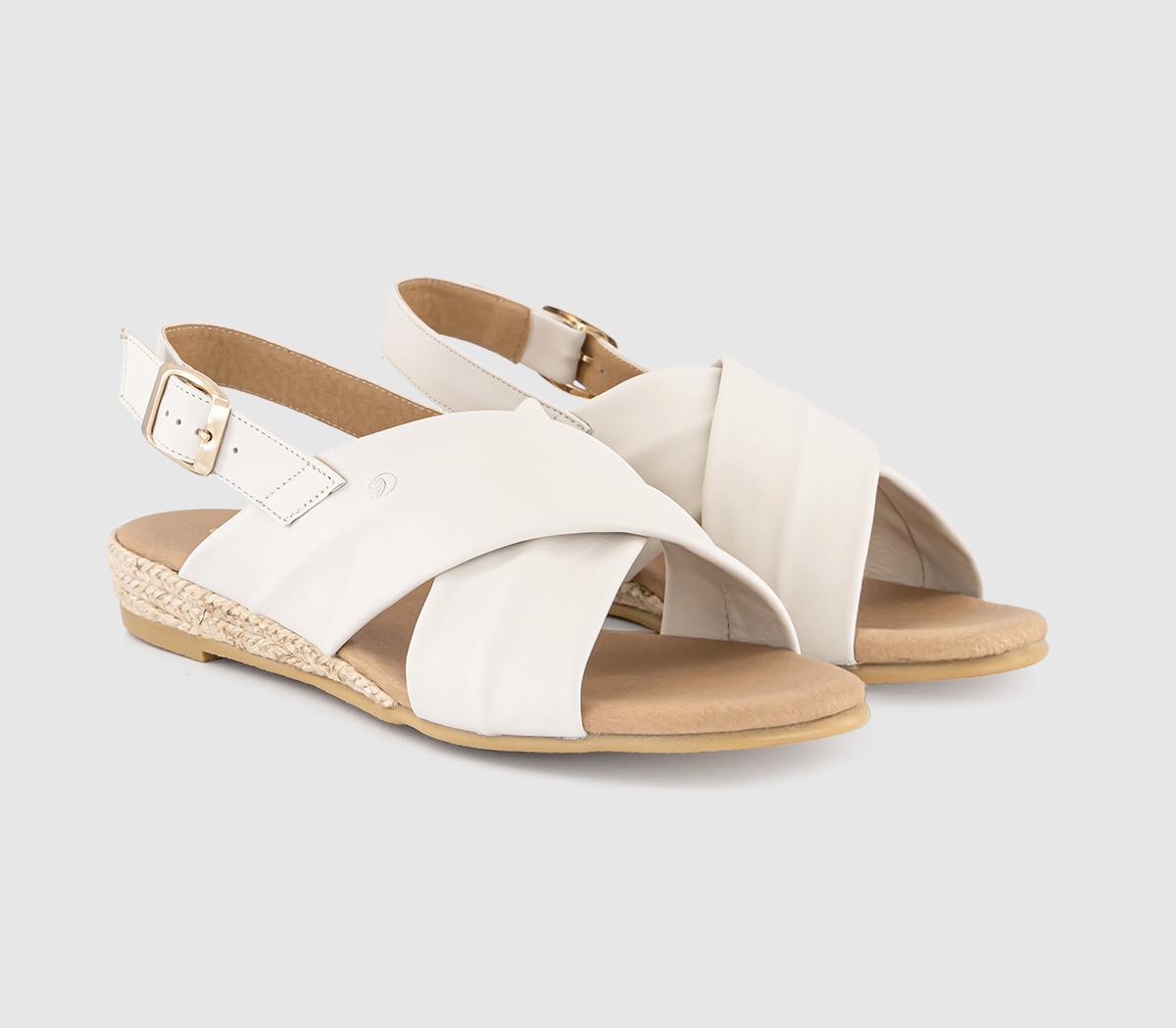 EARTHADDICTTulip Cross Over Sandals EARTHADDICTTulip Cross Over SandalsWhite Leather