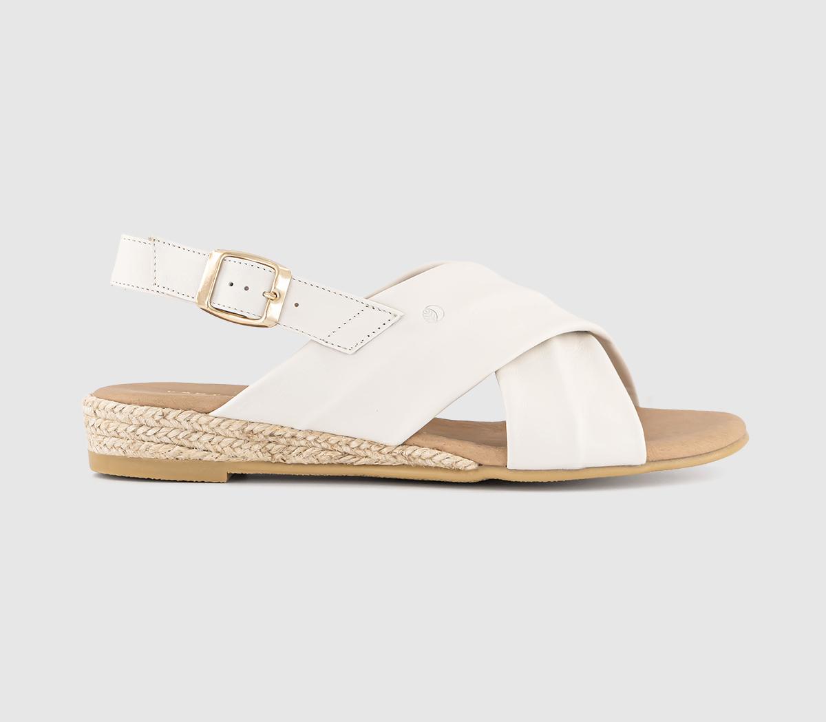 EARTHADDICTTulip Cross Over Sandals EARTHADDICTTulip Cross Over SandalsWhite Leather