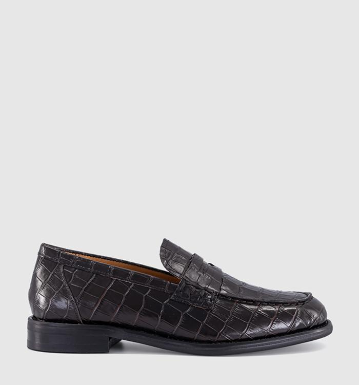 Vagabond Shoemakers Linn Loafers Chocolate Croc