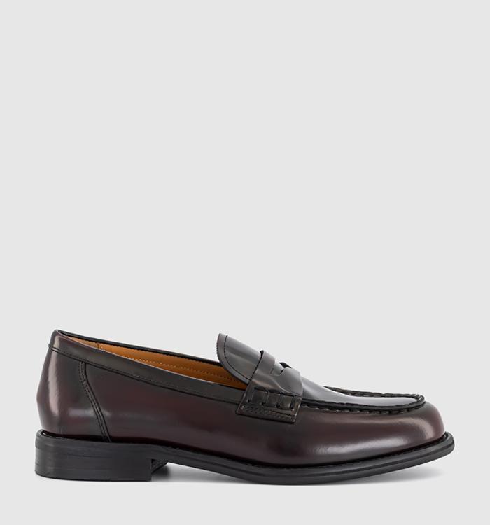 Vagabond Shoemakers Linn Penny Loafers Bordo Polished Leather