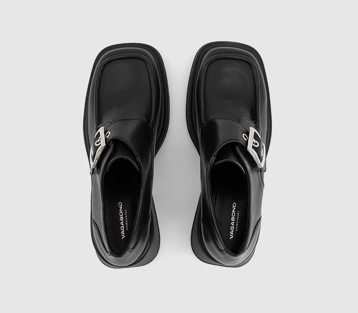Vagabond ShoemakersDorah Buckle ShoesBlack Polished Leather