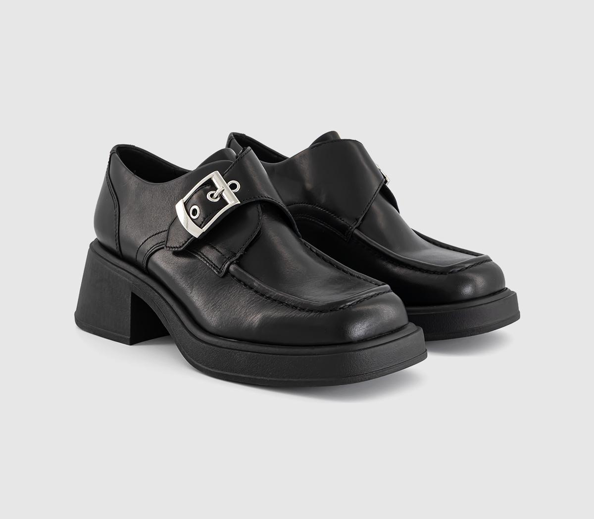 Vagabond ShoemakersDorah Buckle ShoesBlack Polished Leather