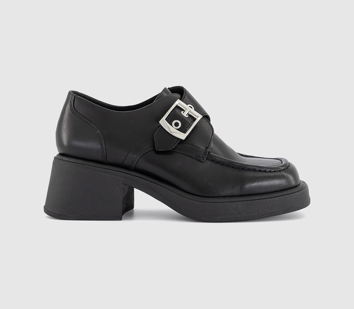 Vagabond ShoemakersDorah Buckle ShoesBlack Polished Leather