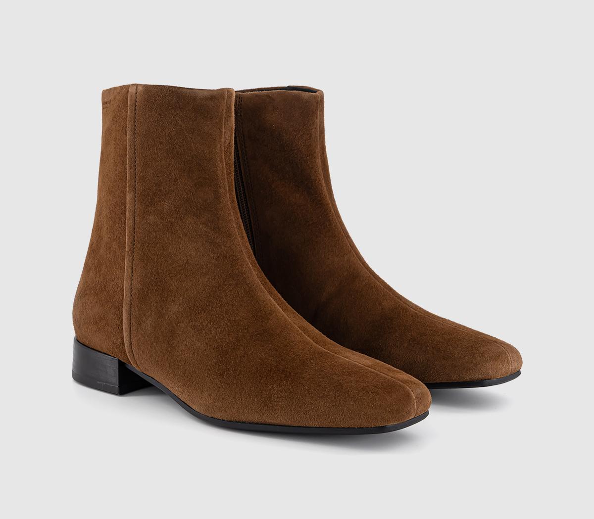 Vagabond ShoemakersMona Ankle BootsCocoa Brown Suede