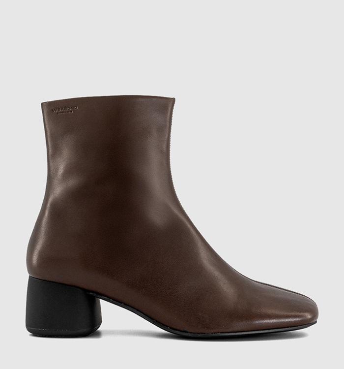 Vagabond Shoemakers Livia Ankle Boots Chocolate Leather