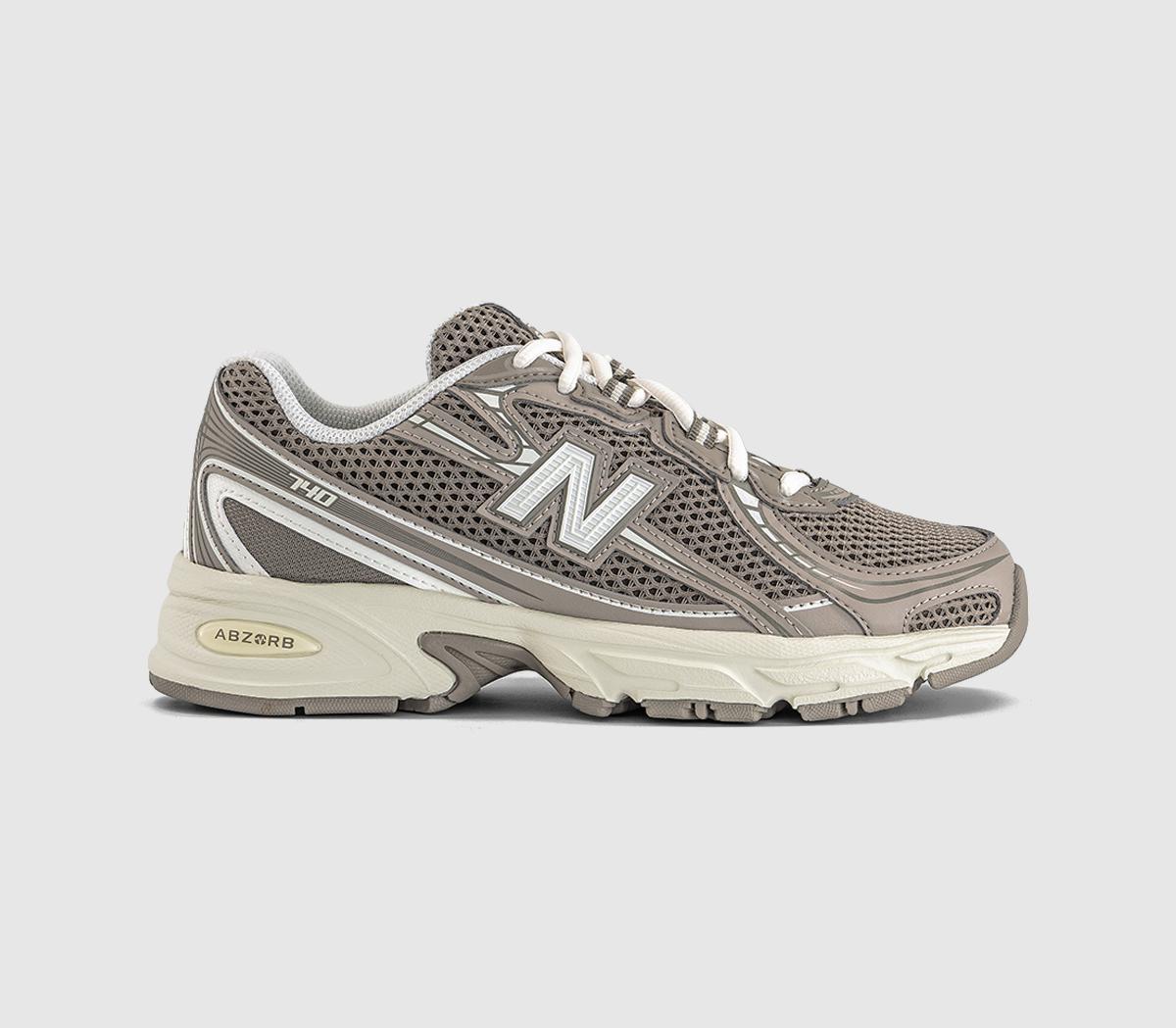 New Balance 740 Junior Trainers Arid Stone  Grey in Kids  Size 5.5, Office Shoes