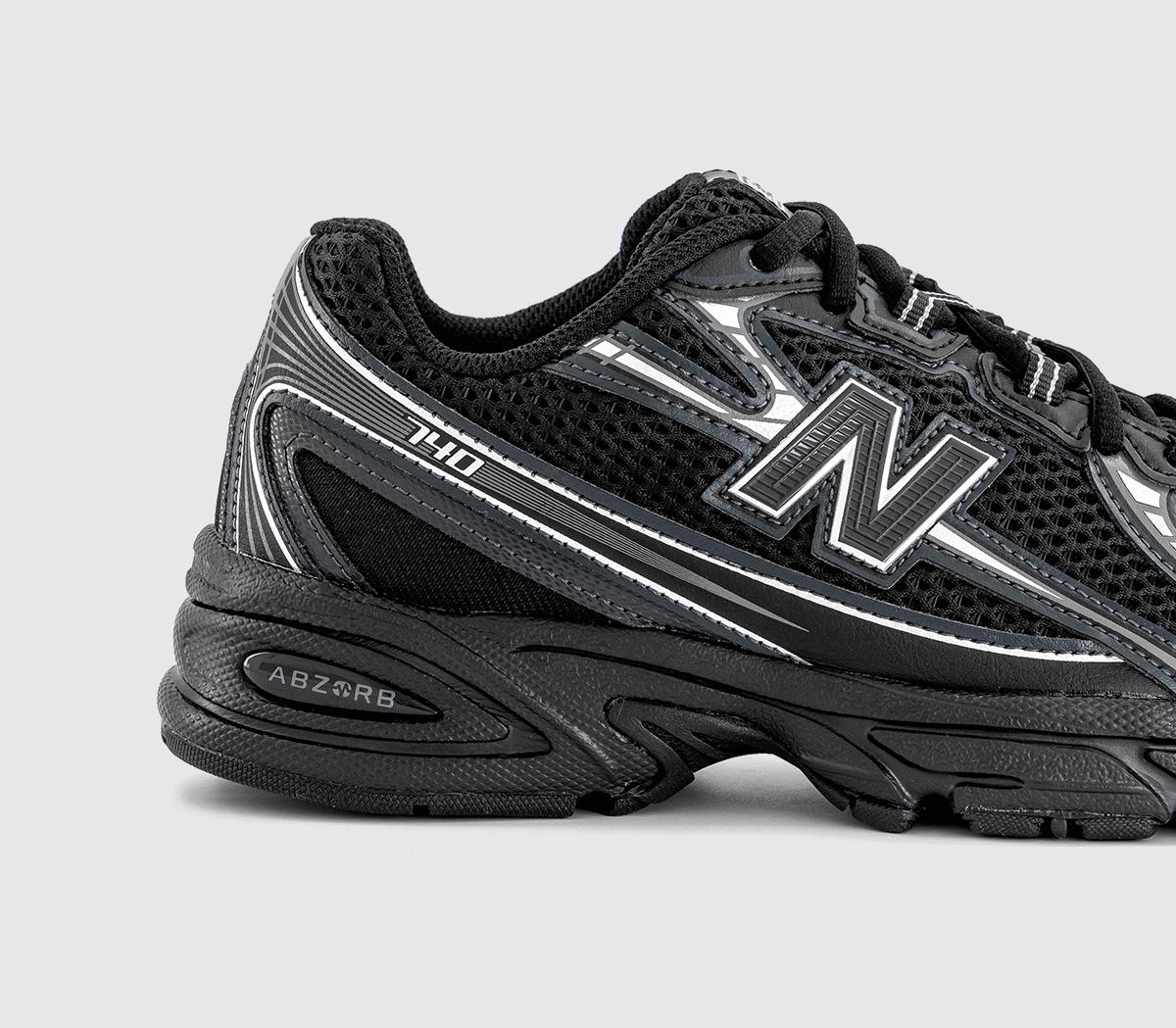 New Balance740 Junior TrainersBlack Silver