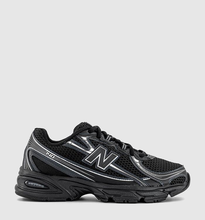New Balance 740 Junior Trainers Black Silver