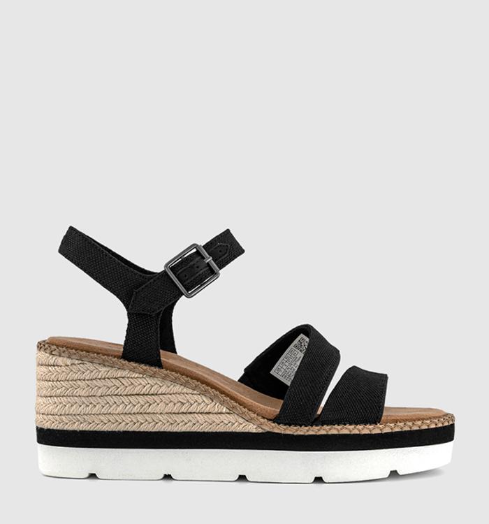 TOMS Darya Sandals Black
