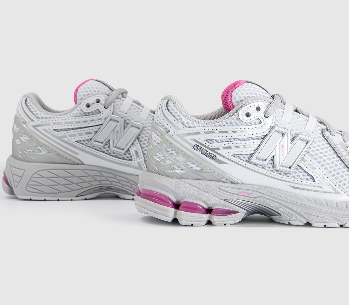 New Balance1906 Youth TrainersLight Silver Metallic  Pink Heat
