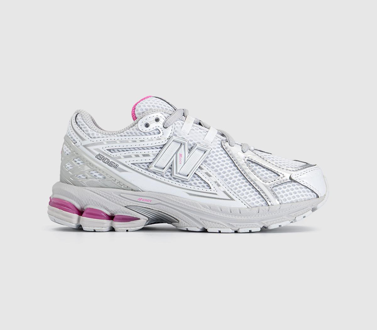 New Balance1906 Youth TrainersLight Silver Metallic  Pink Heat