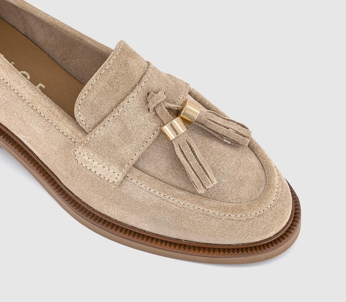 OFFICEFallon Metal Trim Tassel Loafers OFFICEFallon Metal Trim Tassel LoafersTaupe Suede