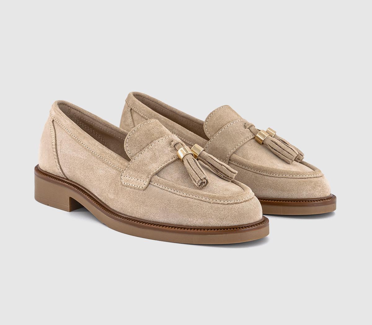 OFFICEFallon Metal Trim Tassel Loafers OFFICEFallon Metal Trim Tassel LoafersTaupe Suede