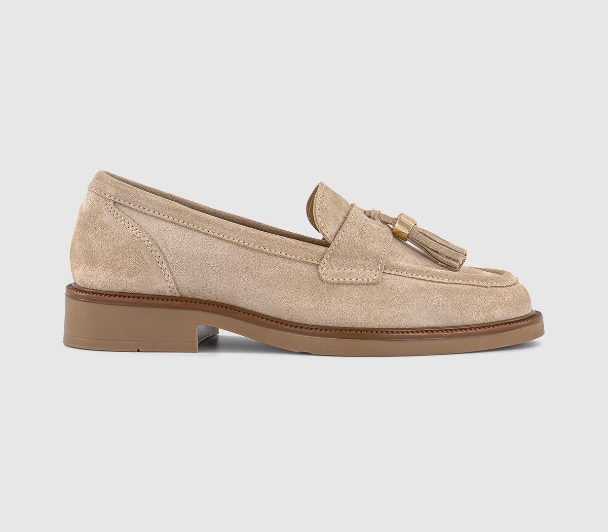 OFFICEFallon Metal Trim Tassel Loafers OFFICEFallon Metal Trim Tassel LoafersTaupe Suede