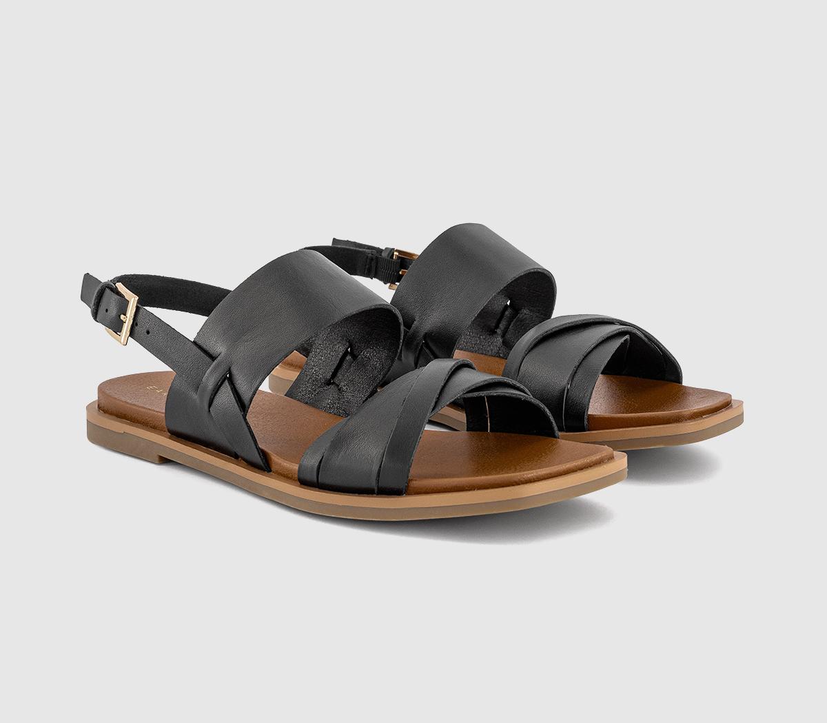 EARTHADDICTBlossom Two Part Sandals EARTHADDICTBlossom Two Part SandalsBlack Leather