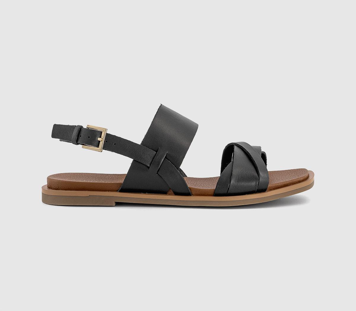 EARTHADDICTBlossom Two Part Sandals EARTHADDICTBlossom Two Part SandalsBlack Leather