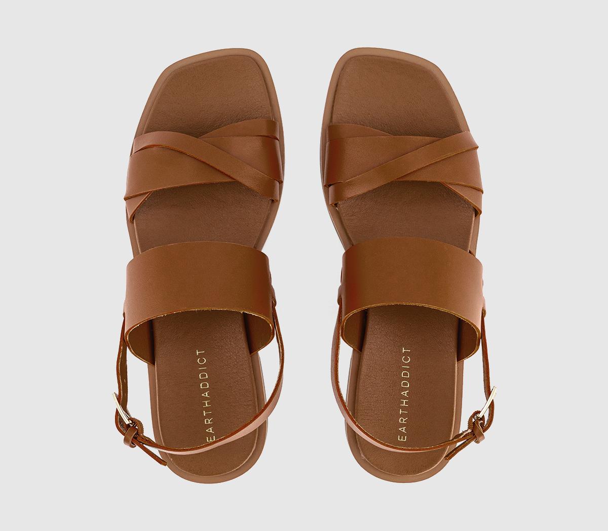 EARTHADDICTBlossom Two Part Sandals EARTHADDICTBlossom Two Part SandalsTan Leather