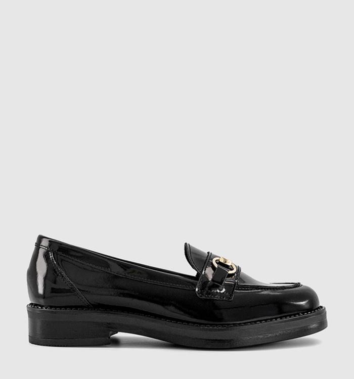 OFFICE Franco Snaffle Loafers Black Patent Leather