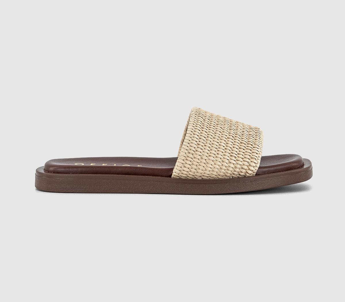 OFFICESaskia Raffia Sliders OFFICESaskia Raffia SlidersBeige