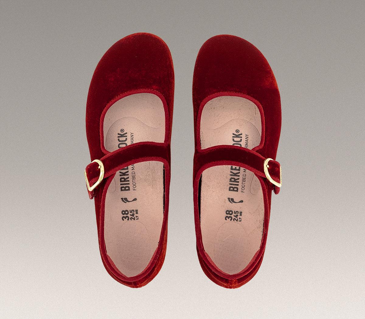 BIRKENSTOCKSanta Clarita Mary JanesRed Velvet