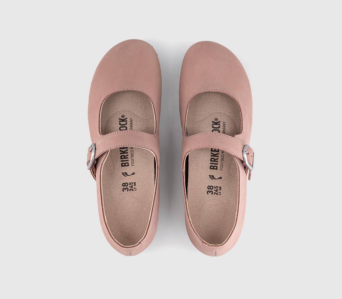 BIRKENSTOCKSanta Clarita Mary JanesPink Clay Nubuck
