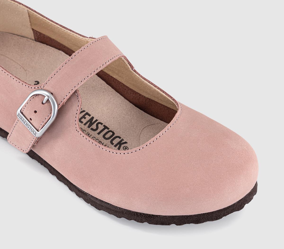 BIRKENSTOCK Santa Clarita Mary Janes Pink Clay Nubuck - Flat Shoes