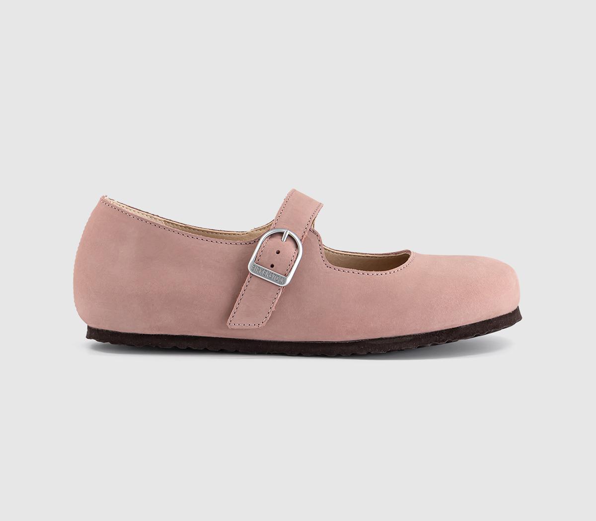 BIRKENSTOCK Santa Clarita Mary Janes Pink Clay Nubuck - Flat Shoes