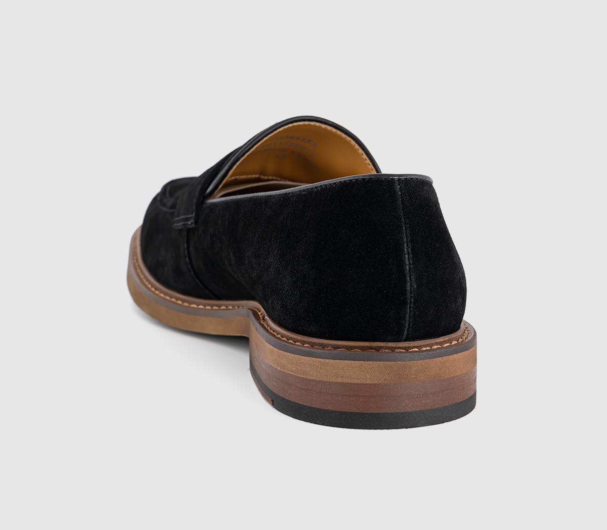 OFFICEChance Saddle LoafersBlack Suede