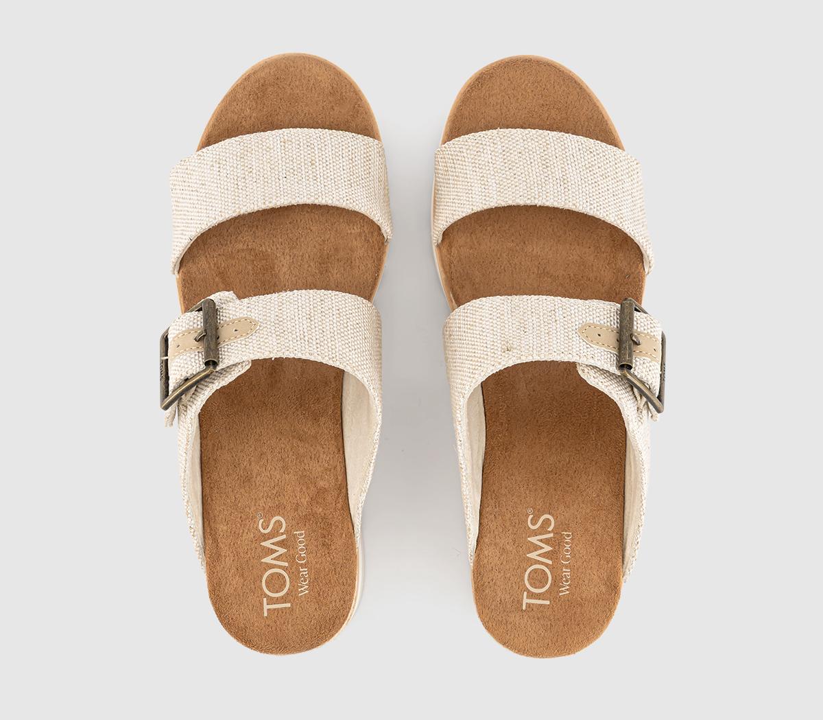 TOMSDiana Mule Buckle SandalsNatural Yarn Dye