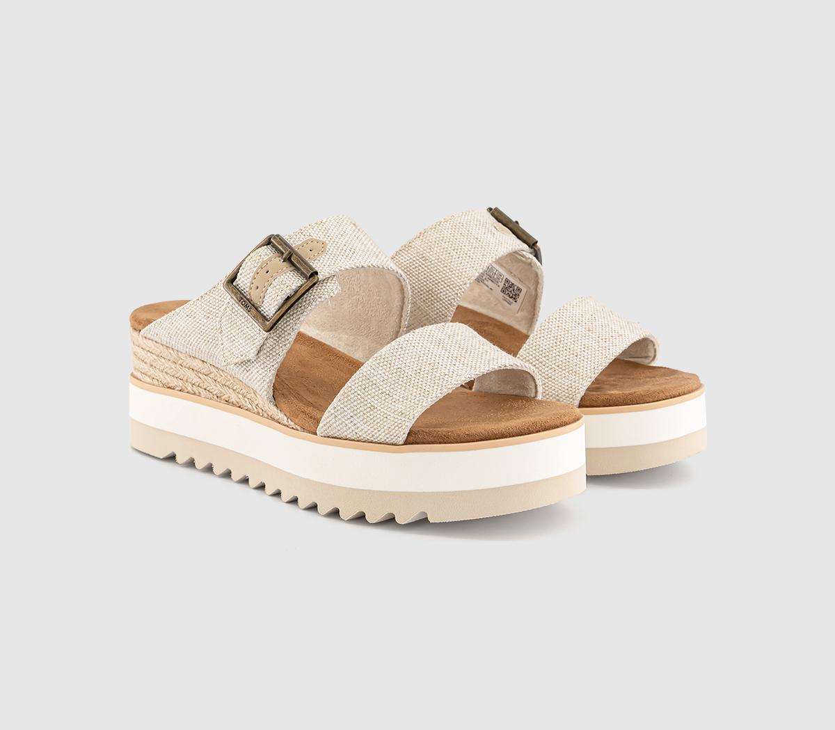 TOMSDiana Mule Buckle SandalsNatural Yarn Dye
