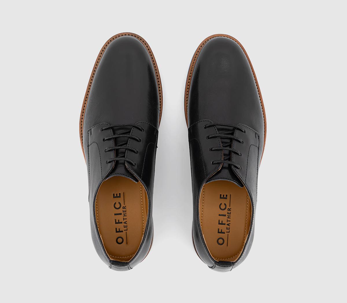 OFFICEMagnus Round Toe Derby Shoes OFFICEMagnus Round Toe Derby ShoesBlack Leather