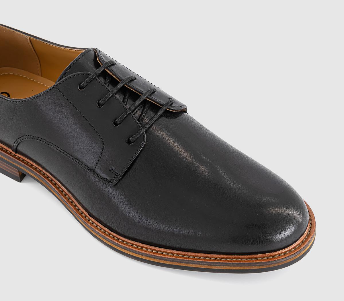 OFFICEMagnus Round Toe Derby Shoes OFFICEMagnus Round Toe Derby ShoesBlack Leather