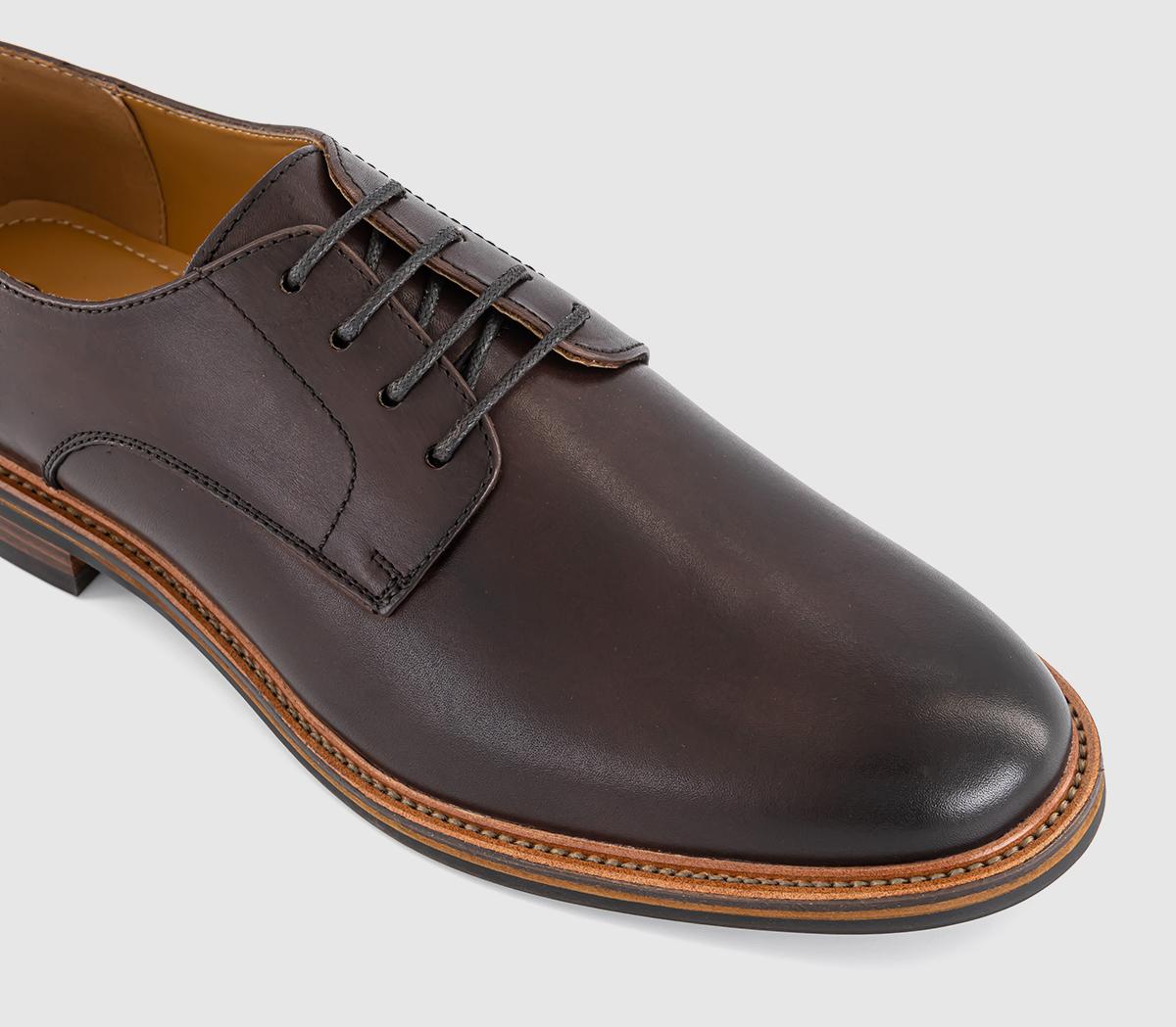 OFFICEMagnus Round Toe Derby Shoes OFFICEMagnus Round Toe Derby ShoesBrown Leather