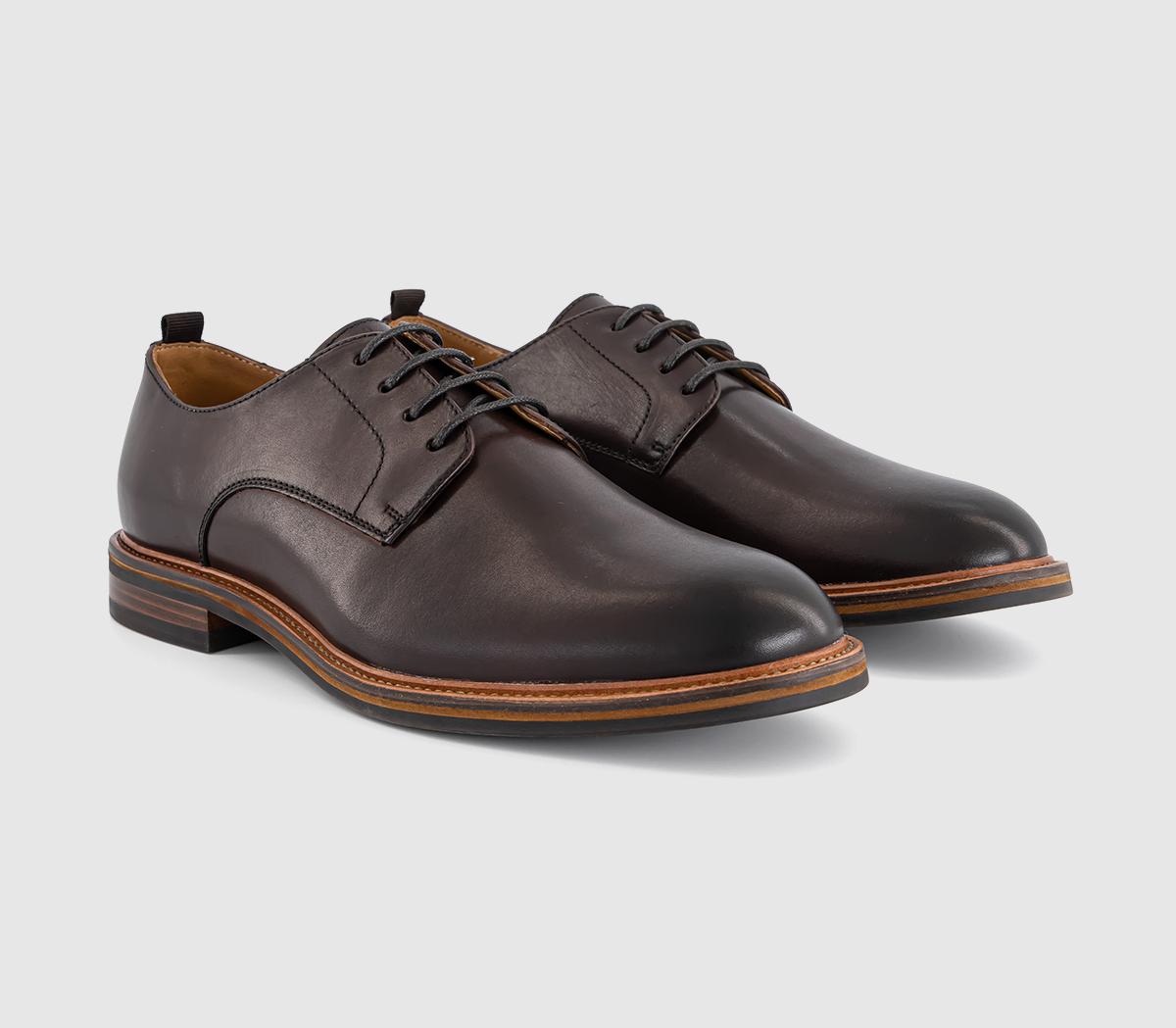 OFFICEMagnus Round Toe Derby Shoes OFFICEMagnus Round Toe Derby ShoesBrown Leather