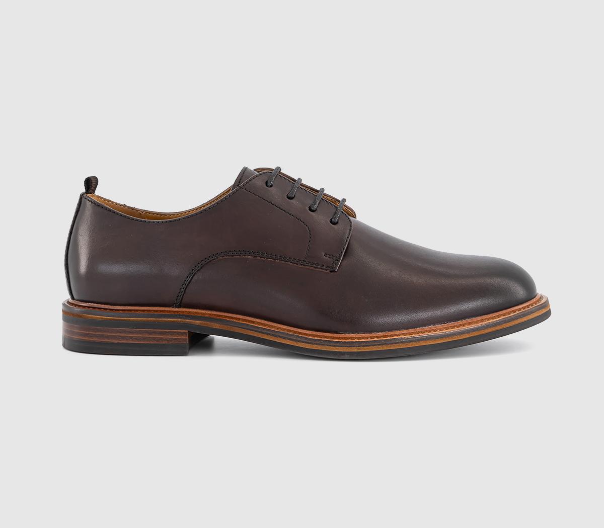 OFFICEMagnus Round Toe Derby Shoes OFFICEMagnus Round Toe Derby ShoesBrown Leather