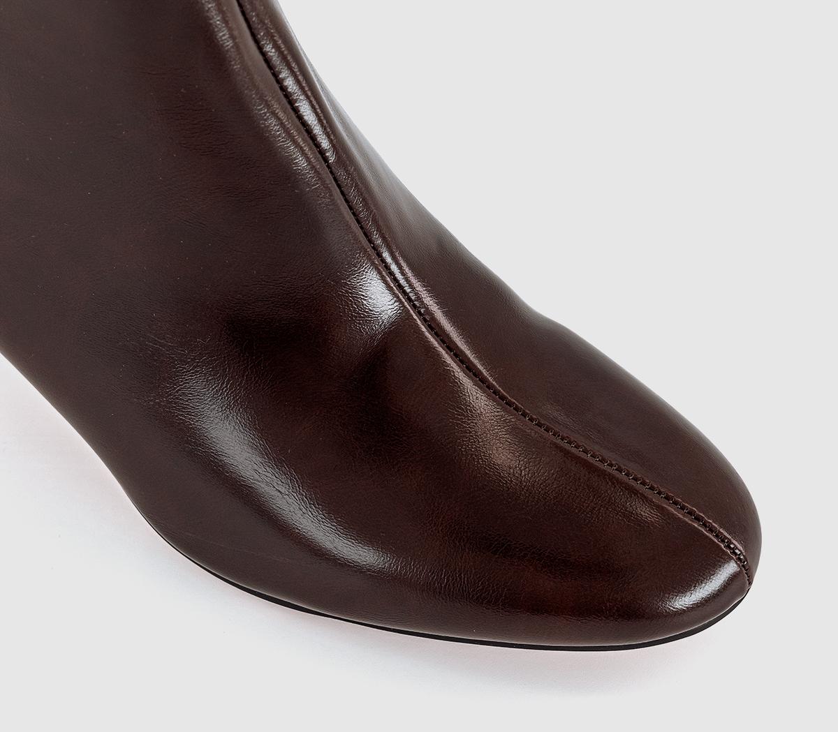 OFFICEAlicia Smart Block Heel BootsDark Choc