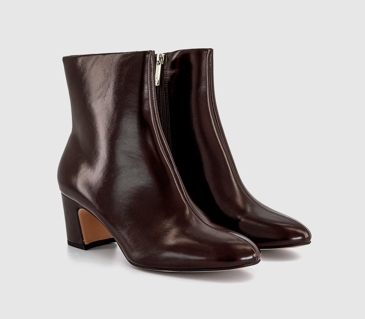 OFFICEAlicia Smart Block Heel BootsDark Choc