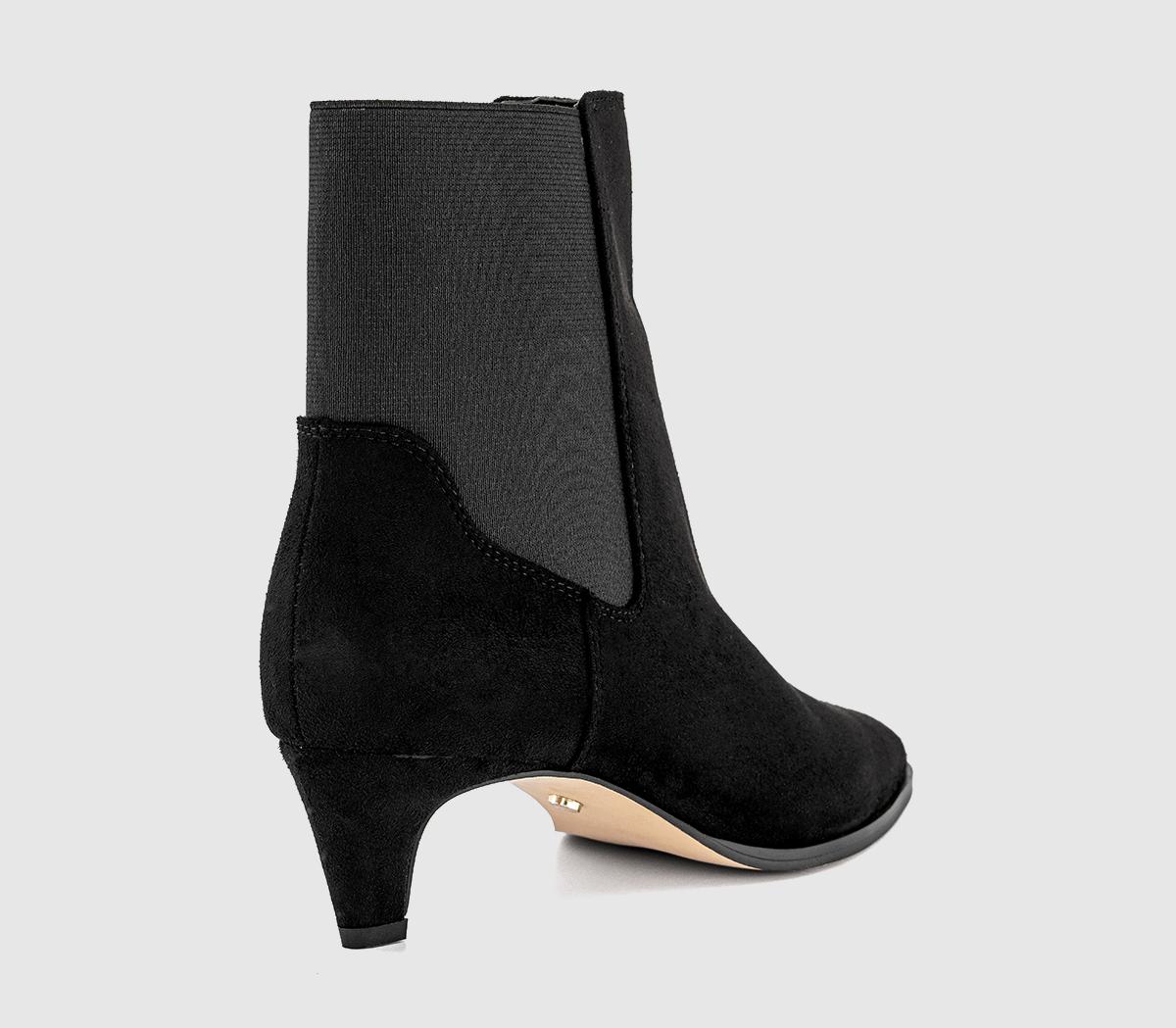 OFFICEAmbitious Chelsea Kitten Heel BootsBlack