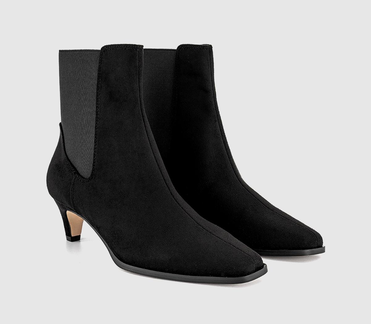 OFFICEAmbitious Chelsea Kitten Heel BootsBlack