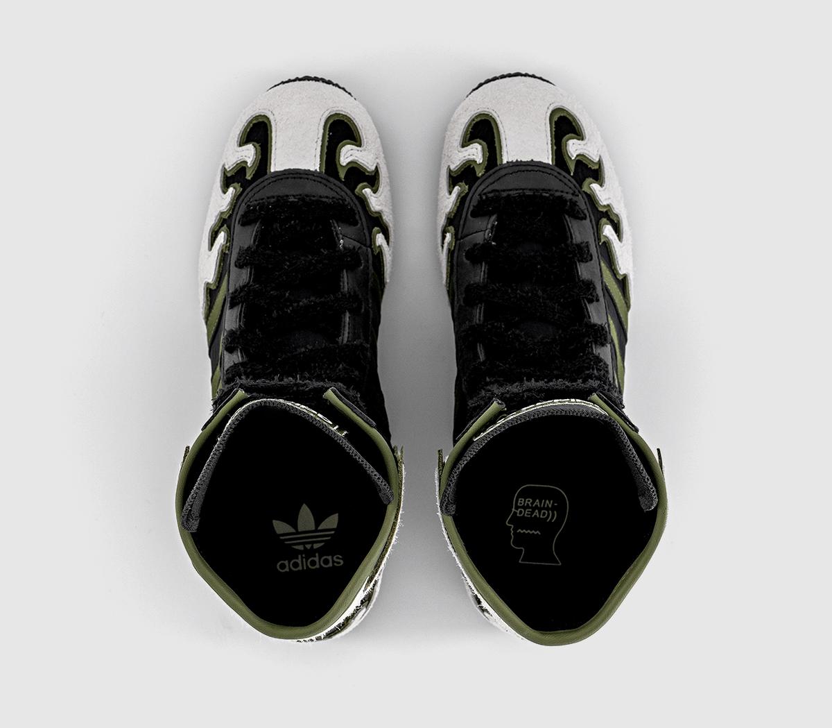 adidasJapan Hi Brain Dead TrainersBlack White