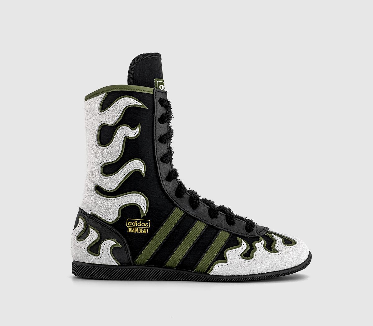 adidasJapan Hi Brain Dead TrainersBlack White
