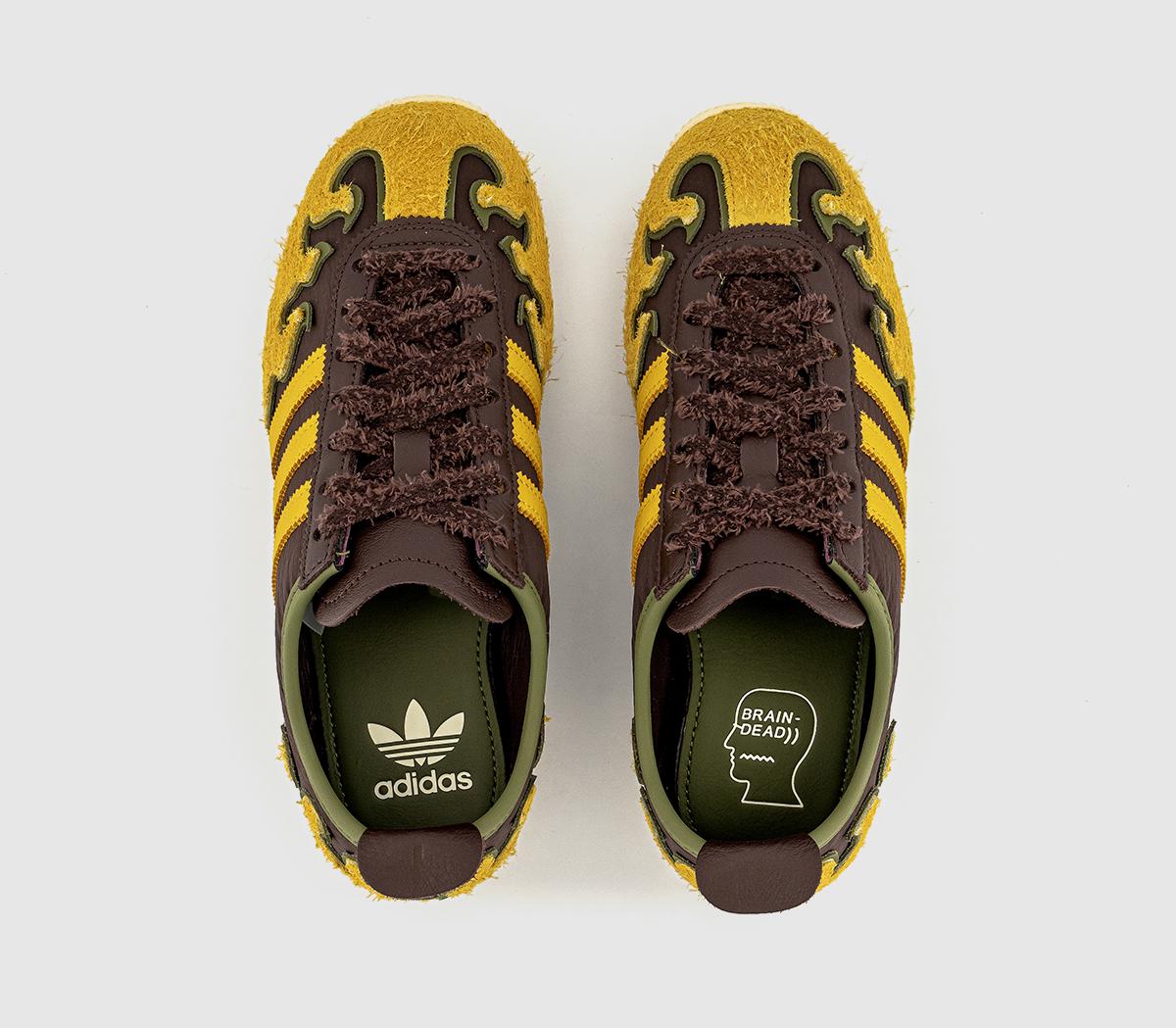 adidasJapan Lo Brain Dead TrainersBlack Yellow